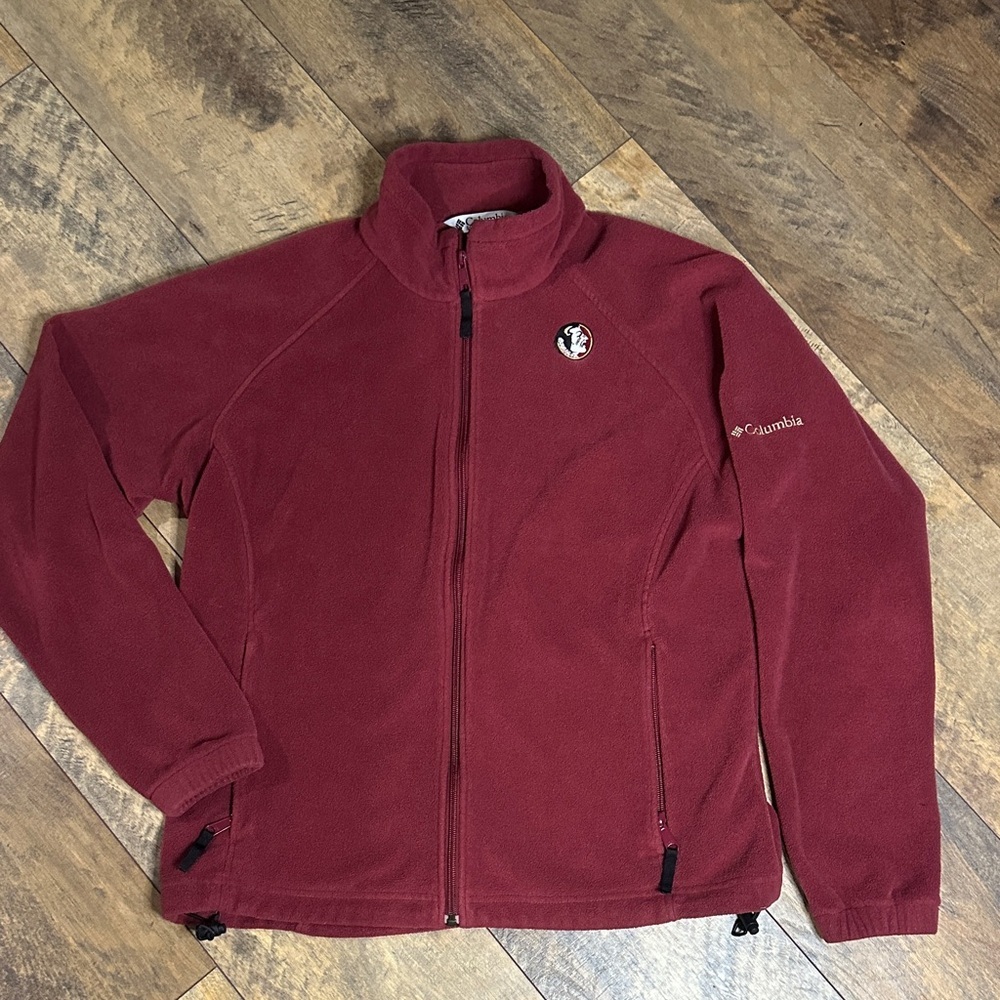 Columbia Women’s FSU Seminoles Fleece Full Zip Jacket, Size XL, EUC